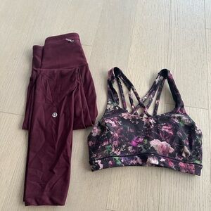 Lululemon set (bra and bottom)